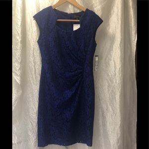 Sapphire color TAHARI dress size 4. New